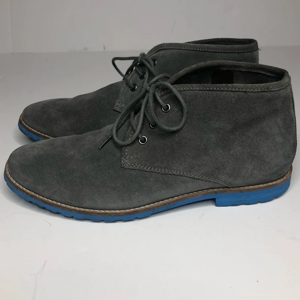 Men's Kurt Geiger Gray Suede Desert Boots Sz 41